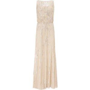 Aidan Mattox Blouson Gold Gown
